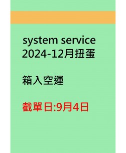 system service2024-12月扭蛋